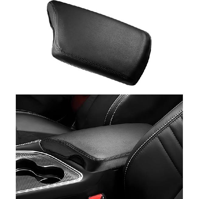 FIILINES Center Console Cover For Chevrolet Chevy Colorado/GMC Canyon 2015-, With Hidden PocketsArmrest Cover Pad Cushion Protector Colorado/Canyon