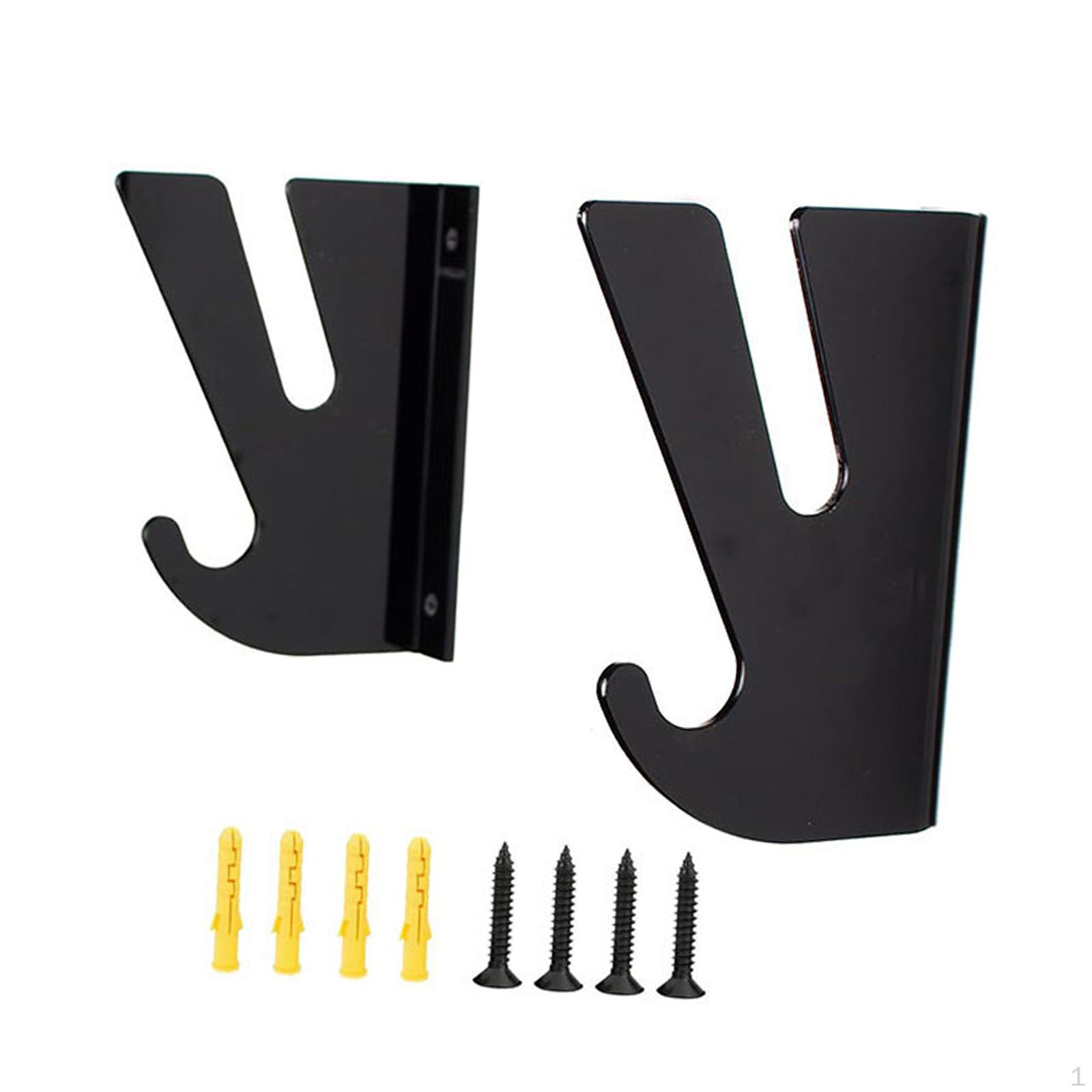 

Настенное крепление для скейтборда, вешалка для сноуборда, многофункциональная акриловая портативная доска для серфинга чёрный