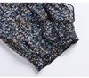New Autumn Slim Floral Chiffon Dress for Women - Fashionable & Elegant Mid-Length Style