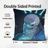 UUndertale Game Cushion Cover Plush Fabric Soft DoubleSided Printed Sofa Warm Winter Home Child Gift Pillow Case