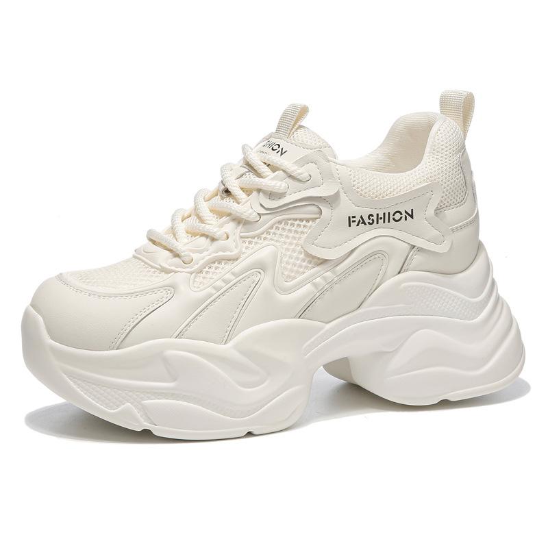 Net face dad shoes for women  2026 summer new style  interior height increasing women's shoes
