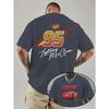 Men'S T-Shirt Featuring A Collaboration with Cars, Showcasing Lightning Mcqueen with The Number 95 Signature