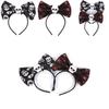High-quality Red Eye Skull Bow Headband Ideal For Halloween Decorations