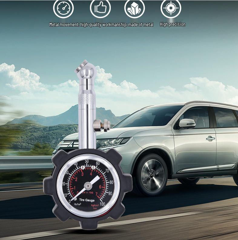 Shockproof High-Precision Mechanical Tire Pressure Gauge