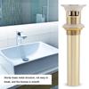 G1 1 4  Brass Bathroom Basin Sink Pop Up Drain Assembly with Overflow (Zirconium Gold)