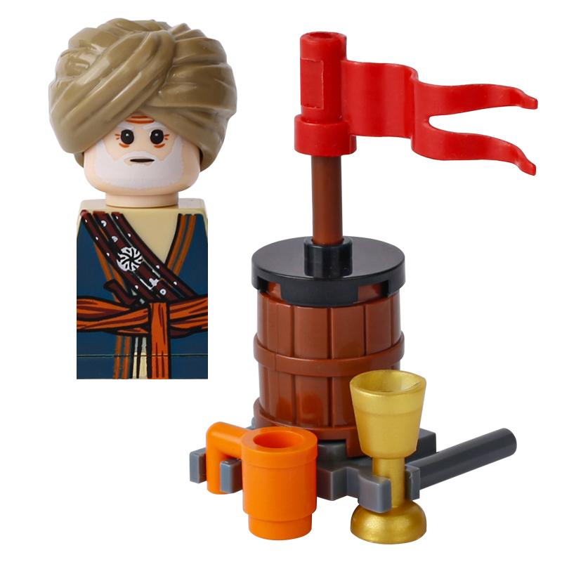 City Street View Medieval Military Transport Horse Animals Building Blocks Weapons Helmet Carriage Farm Cattle Bricks Toys Gifts