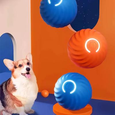 Ein langlebiges Hundekauspielzeug, das sich automatisch rollt, ein Haustier-Zähneknirschspielzeug, ein Schwerkraft-Hüpfballspielzeug und ein interaktives Hundezubehör