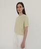 Leuba Eyelet Jacquard Half Sleeve Knit - Lemon
