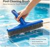 1Pcs 10 Inch Heavy Duty Algae Brush Anti-Rust Stainless Steel Bristle Cleaning Tool for Hot Tub Pond Swimming Pool