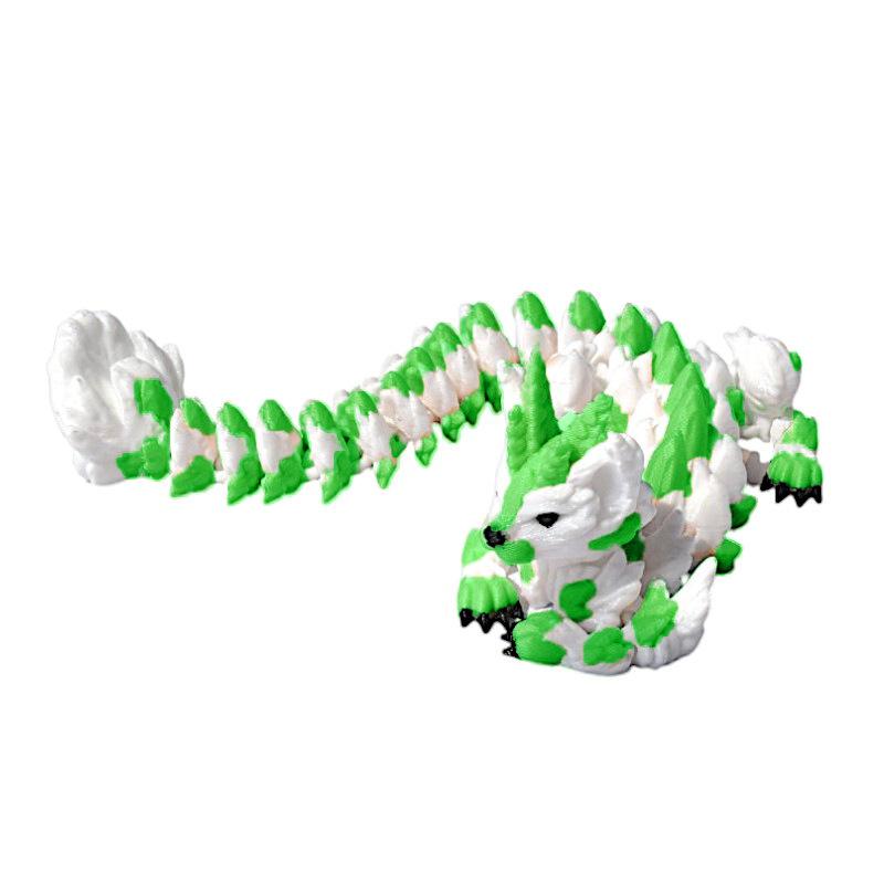 3D Printing Cat Dragon Full Articulated Toys Simulation Chinese Dragon Joint Movable Model Home Desktop Decoration Toy