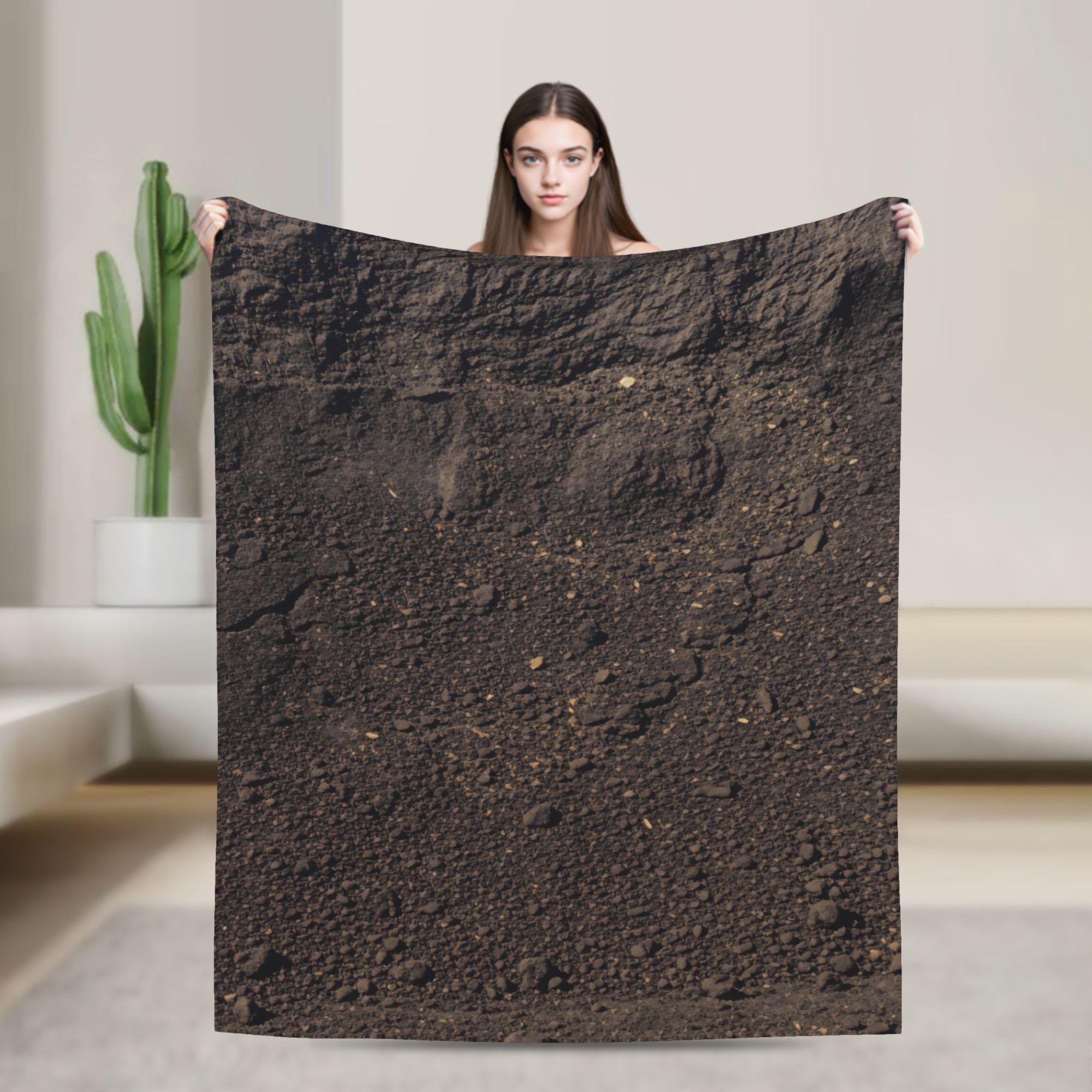 Grass Battlemat Grassland Land Greenery Blanket Quality Warm Soft Throw Blanket Winter Picnic Bedroom Novelty Bedspread 75cmx90cm