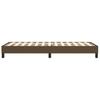 Vidaxl Bed Frame Without Mattress, Dark Brown, 90X190 Cm, With Fabric