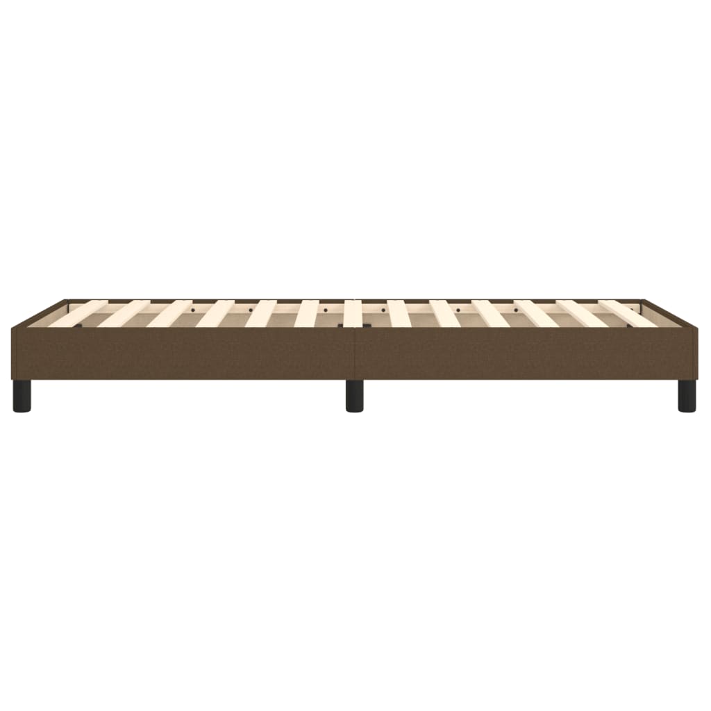 Vidaxl Bed Frame Without Mattress, Dark Brown, 90X190 Cm, With Fabric