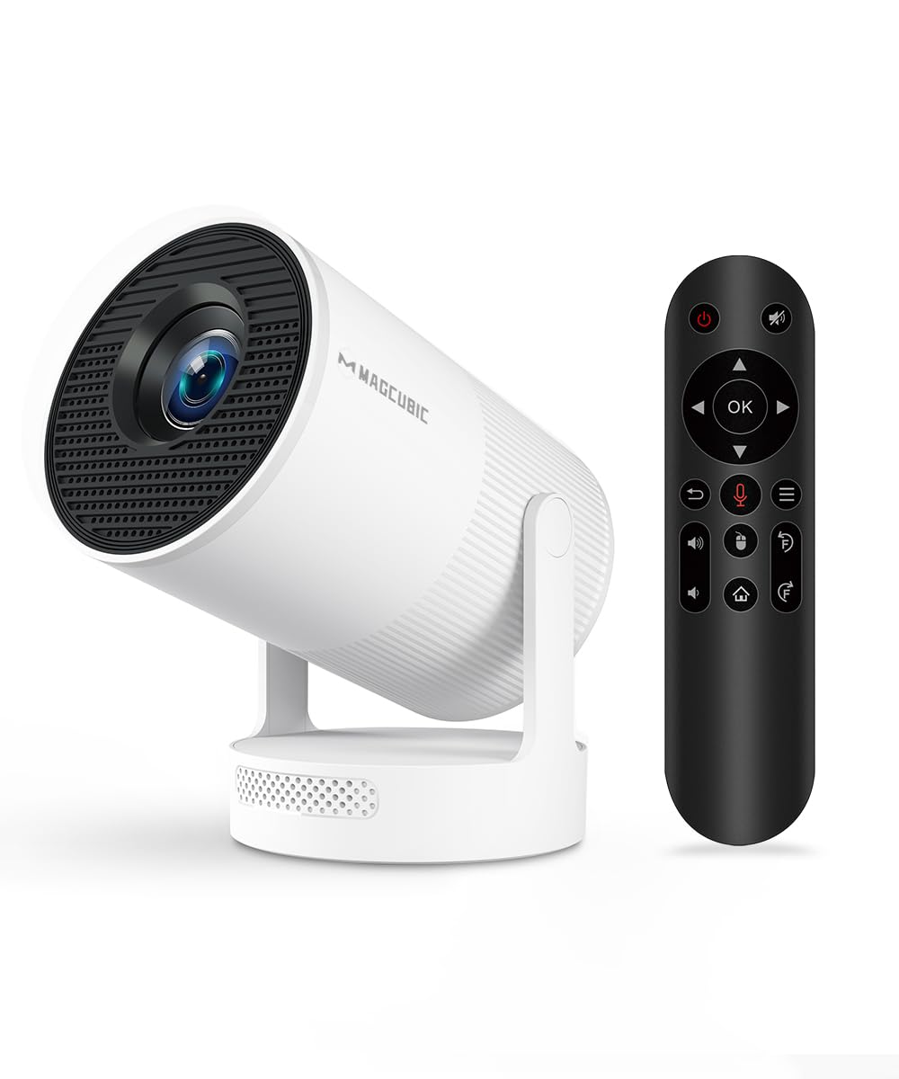 

Домашній проектор Magcubic Android Стельовий 4K Bluetooth Автоматичне трапецієподібне масштабування Домашній проектор на коротку відстань для одного сумісного з [електричний