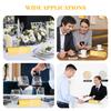 2/4/10PCS Golden Acrylic Reserved Table Signs Card Banquette Seating Table Signs Wedding Waterproof Double-Sided Mark Seat Signs