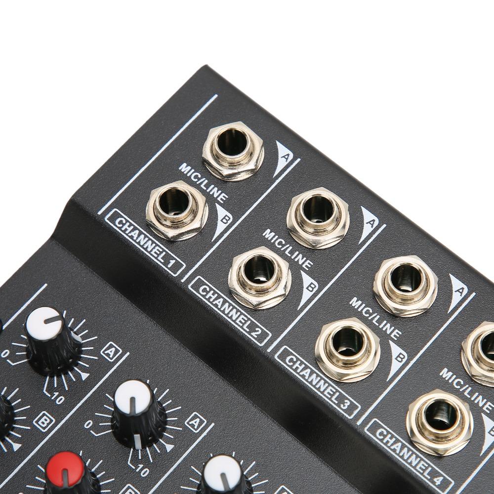 100‑240V Low Noise Stereo Line Mixer for US Plug Dj Mixing Board 10 Channel Mixer  Small Clubs