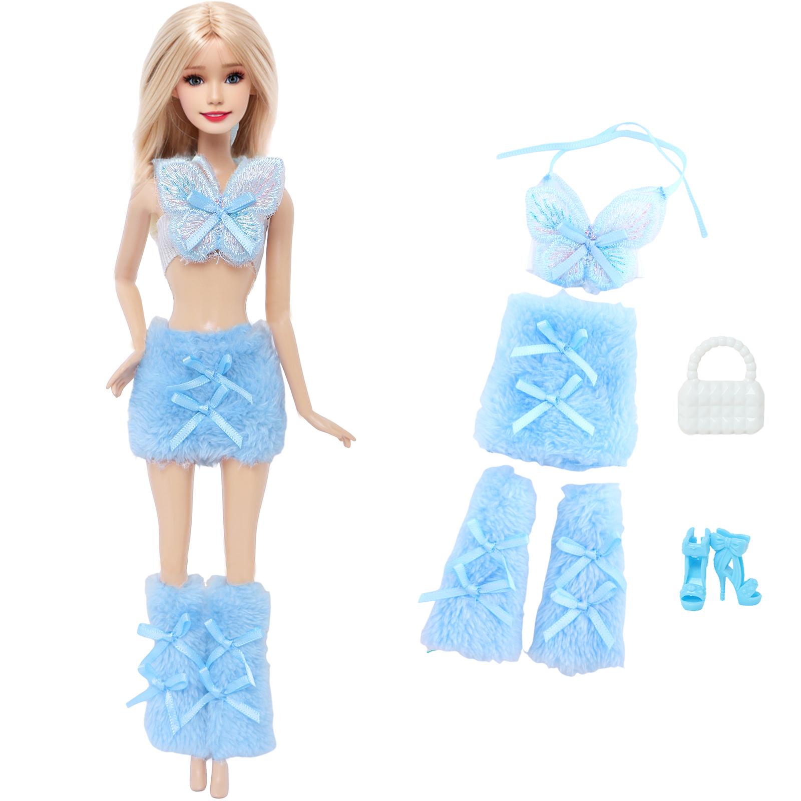 

BJDBUS Одежда для куклы 11,5 дюймов Ba Кукла bie Праздничное платье Вечернее платье Повседневная рубашка Брюки Спортивный костюм Обувь Сумка Аксессуары Детский подарок