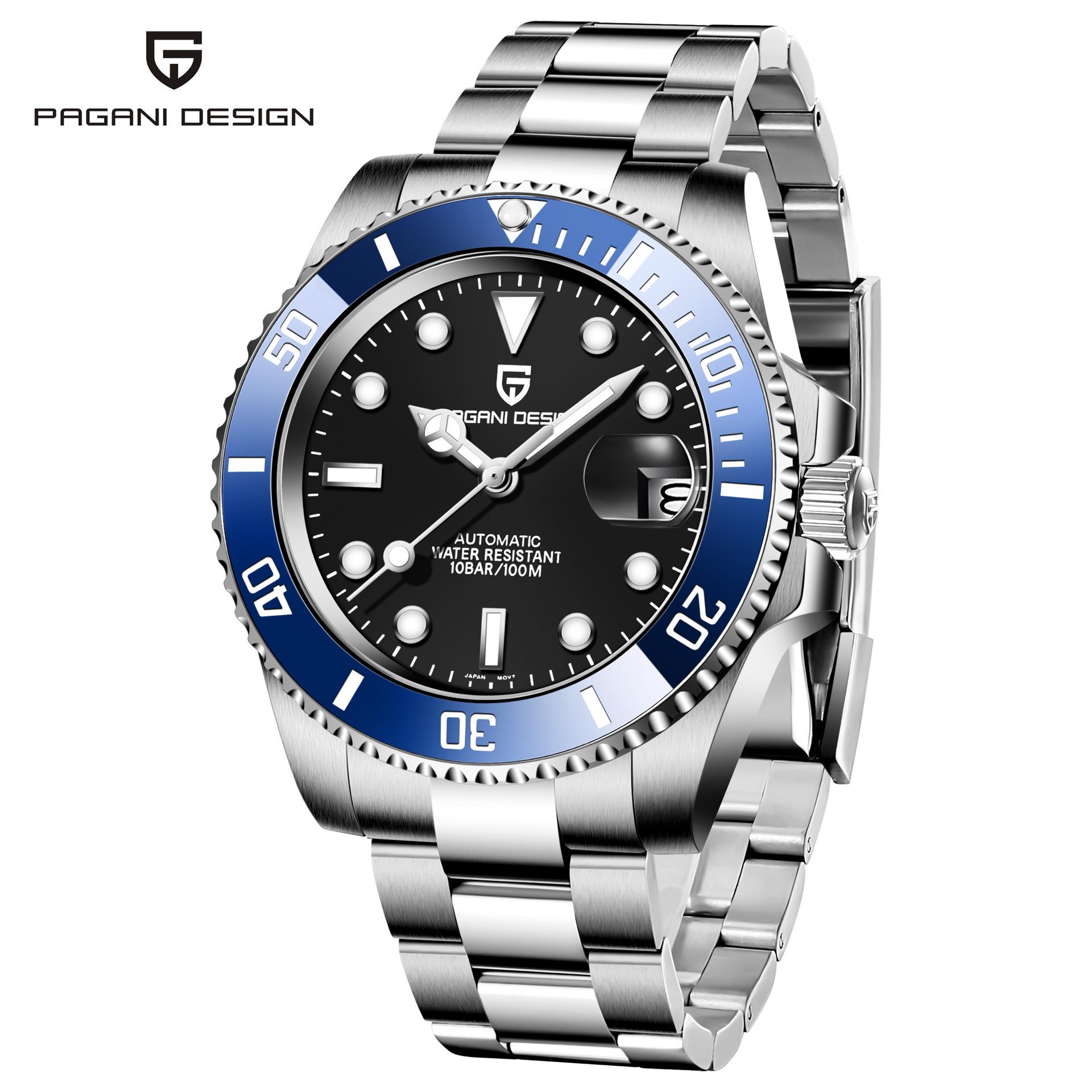 

Чоловічий автоматичний механічний діловий годинник Pagani Design PD1661 Miyota 8215 Movement