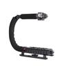 U-shaped DSLR Handheld Stabilizer with DV and C-shaped Bracket for Mobile and Flashlight