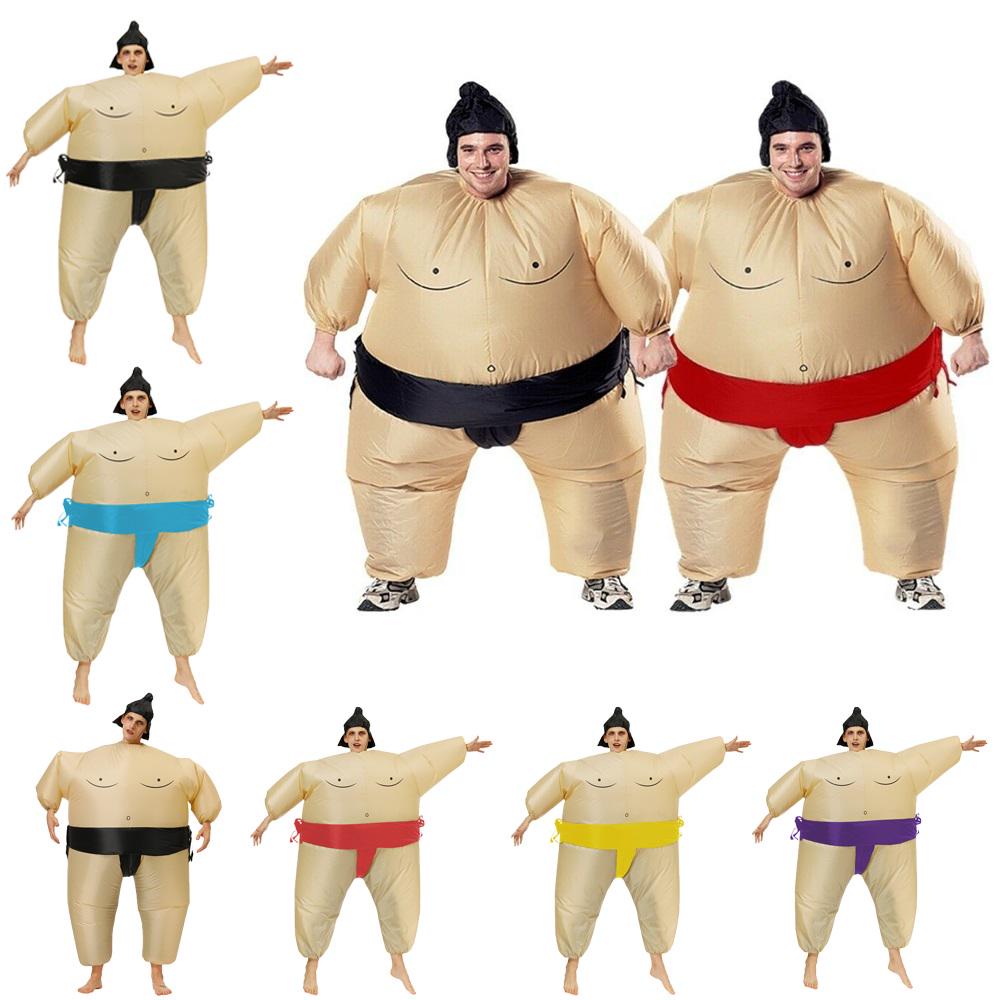 Sumodrakt Bryter Oppblåsbar Drakt Blås Opp Festantrekk Cosplay Kjole Barn Menn
