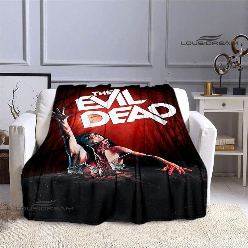 Decken mit Aufdruck „The Evil Dead“, für Kinder, warme Decken, weiche Flanelldecken, Heimreisedecken, Geburtstagsgeschenke