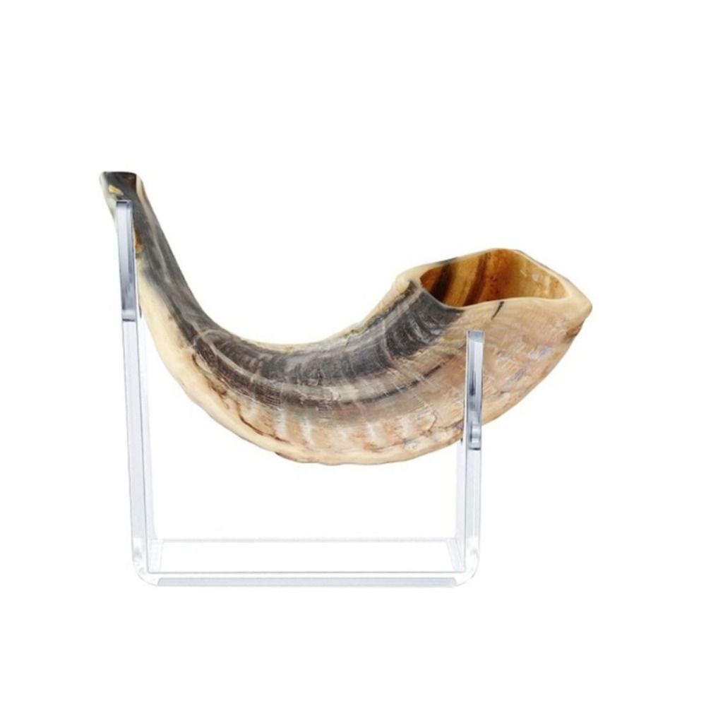 2Pcs/set Strong Acrylic Shofar Bracket Stand Transparent Design U-shaped Rack Holder  Christmas