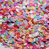 Christmas Polymer Clay Fruit Slices for DIY Nail Art and Crafts.