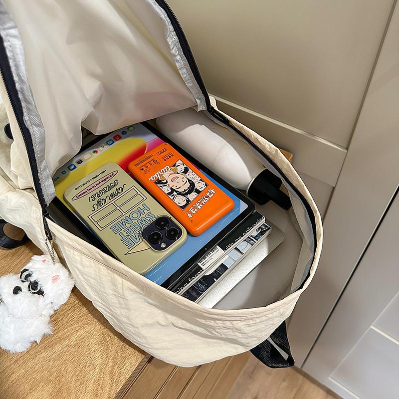 Junior High School Students Lightweight Schoolbag Women's Large Capacity Backpack