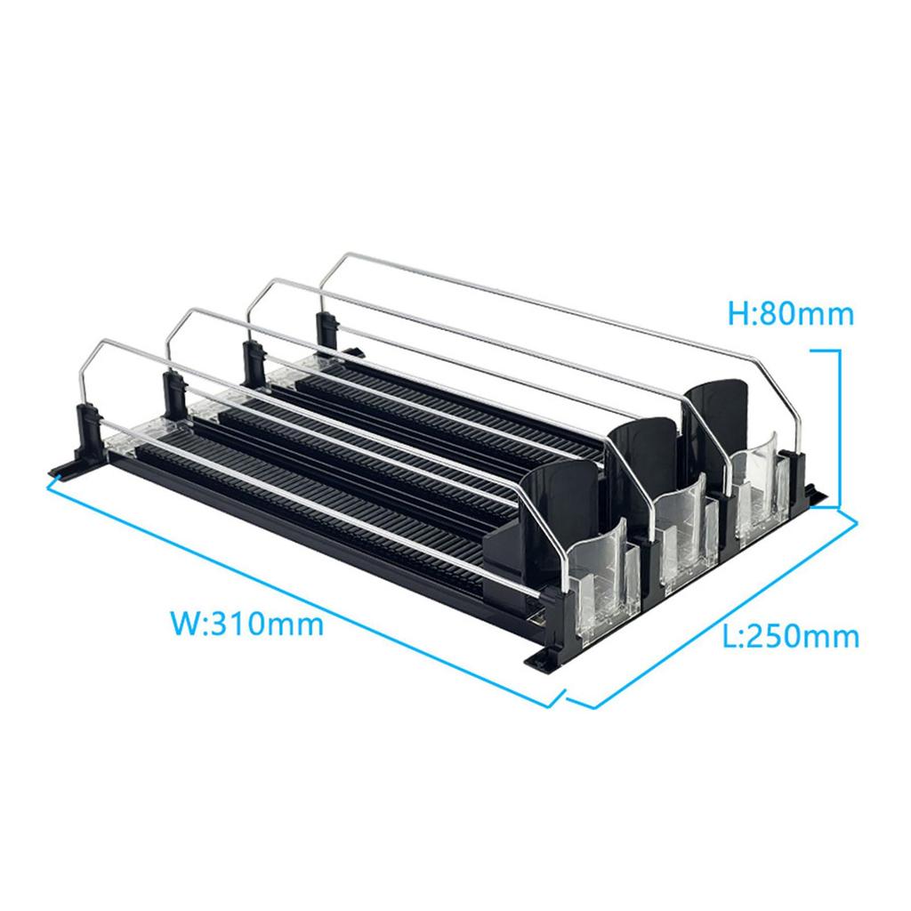 Getränke-Organizer für den Kühlschrank Federbelastete Getränkelagerung für Kühlschränke Verkaufsautomaten Cafés Restaurants Warenregale