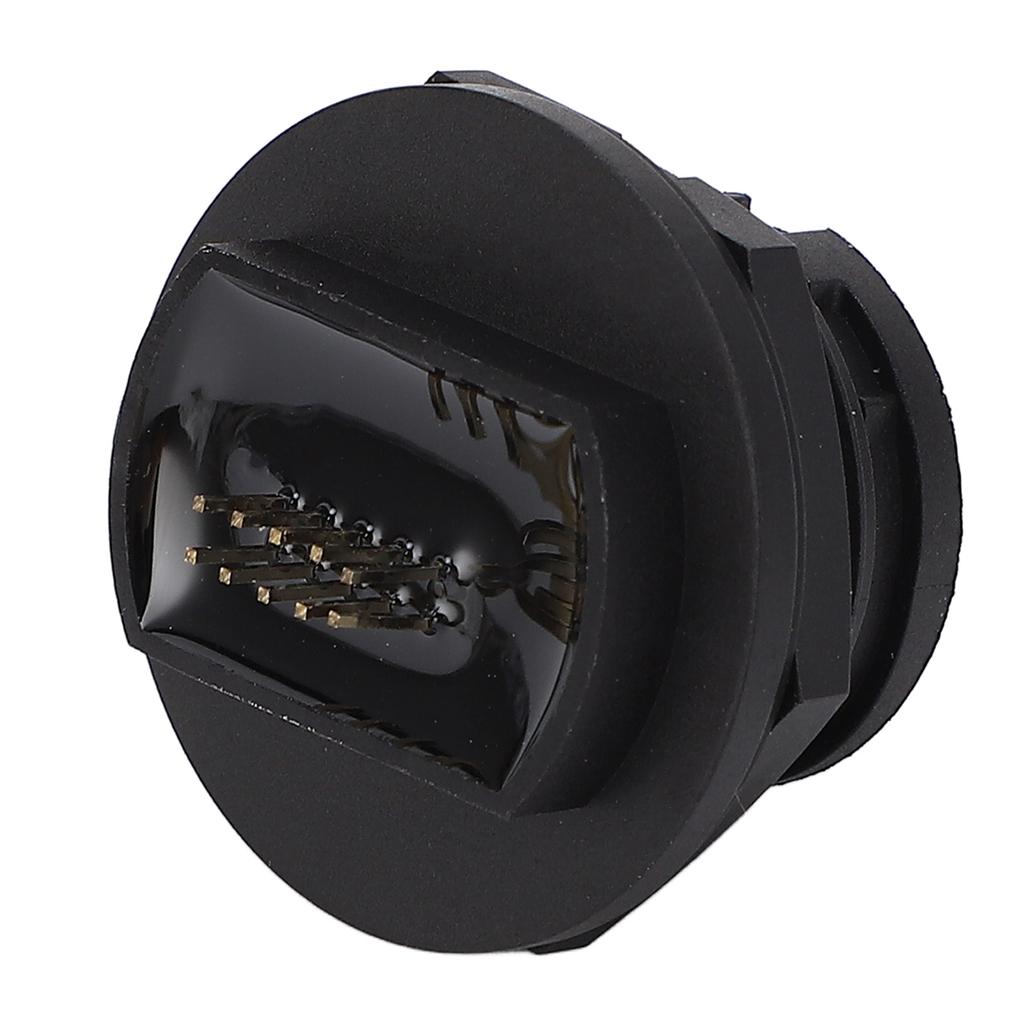 USB 3.0 Waterproof Connector 16 Pin Snap On Socket Female Back Mount PCB Receptacle