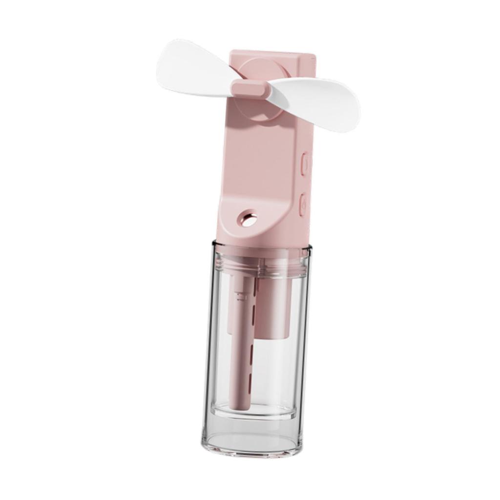 Portable Misting Fan Rechargeable Small 4 Gears Adjustable Mini Spray Water Mist Fan for Makeup Camping Travel Women Outdoor