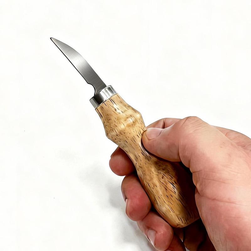 Stainless Steel Woodworking Carving Knife Set - Curved Blade, DIY Wood Shaving, Handmade Wood Carving, Digging Spoon Knife.