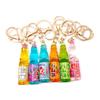 Japanese Marbles Bobble Soda Key Chain Miniature Soda Drink Charm  Bag Accessories