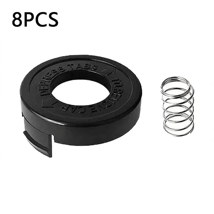 

For Black & Decker ST1000 / ST3000 / ST4000 / ST4500 Lawn Mower 8 Spool Cap with Spring, 682378-02