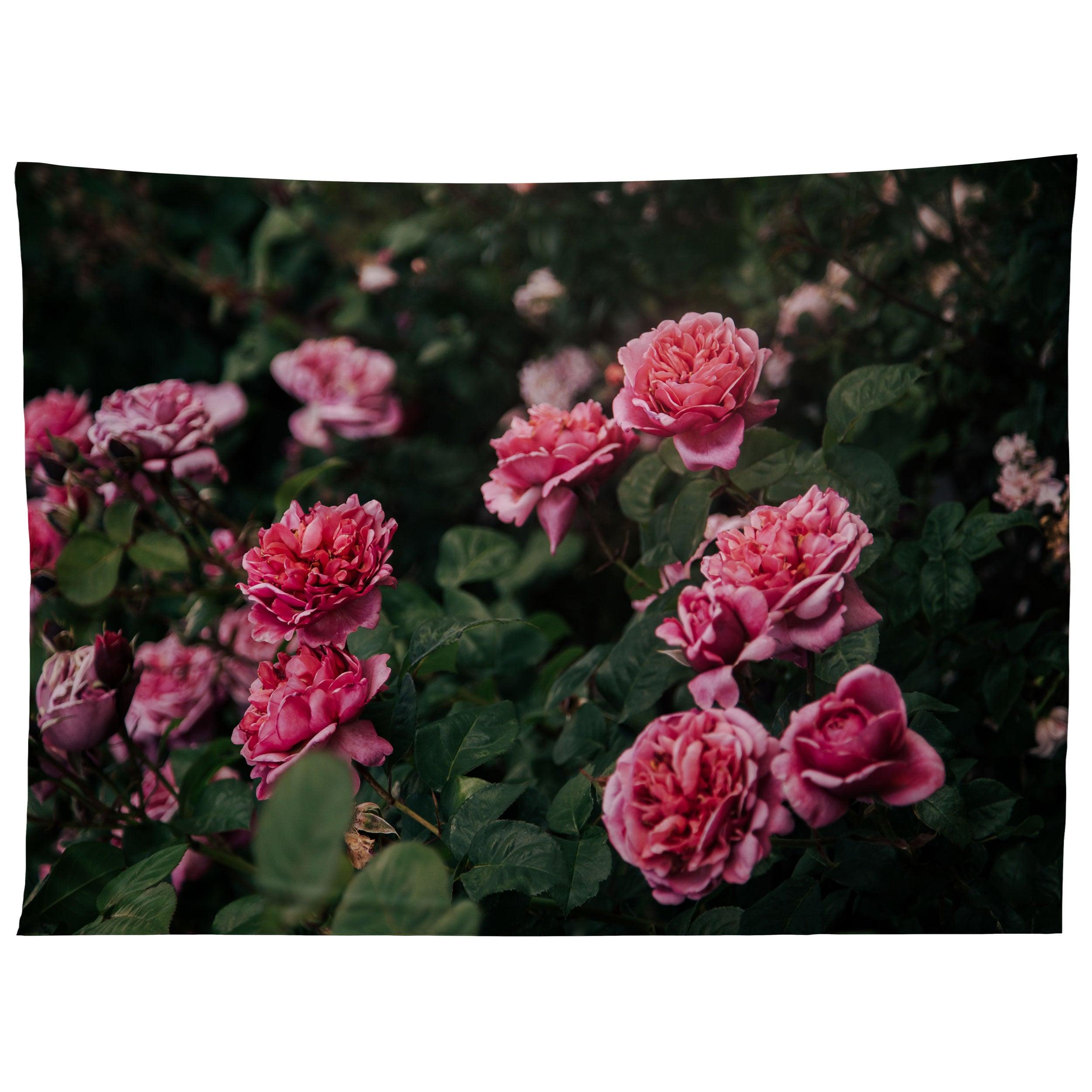 PINK ROSE GARDEN tapestry 75x100
