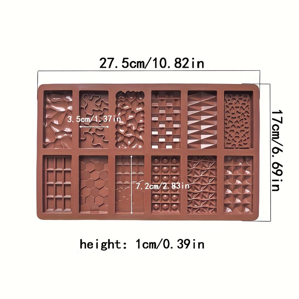 Set di 12 stampi in silicone per cioccolato per dolci, decorazioni per torte, biscotti, gelatine, budini Fai da te Antiaderente Riutilizzabile