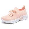 Shoes women's casual shoes versatile women's shoes breathable and non-smelly feet mesh shoes flying woven women's single shoes thick-soled heightening