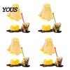 PLA Material Ghost Lamp Puppy Electronic Candle Ornament, LED Light, Simulated Warm Creative Holiday Gift Light Decor for Halloween Home Desktop Party