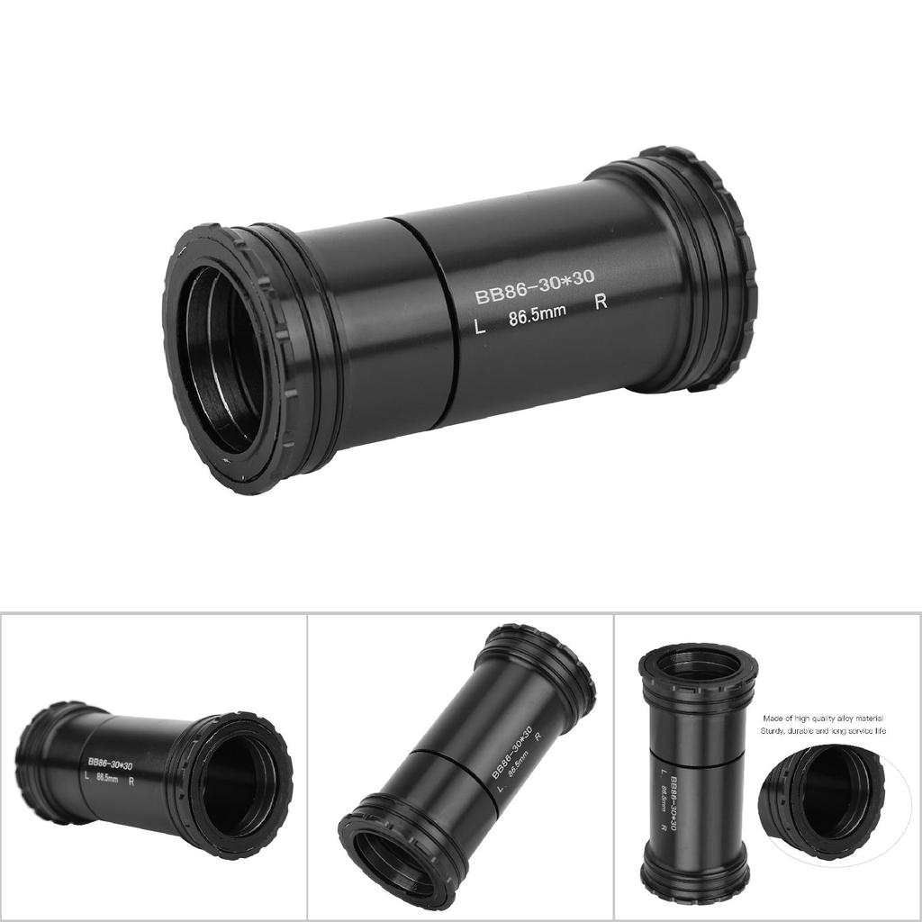   Alloy Bike BB86 Integrated Thread Screw In Locking 4 Bearings Bottom Bracket   Accessory(Black )
