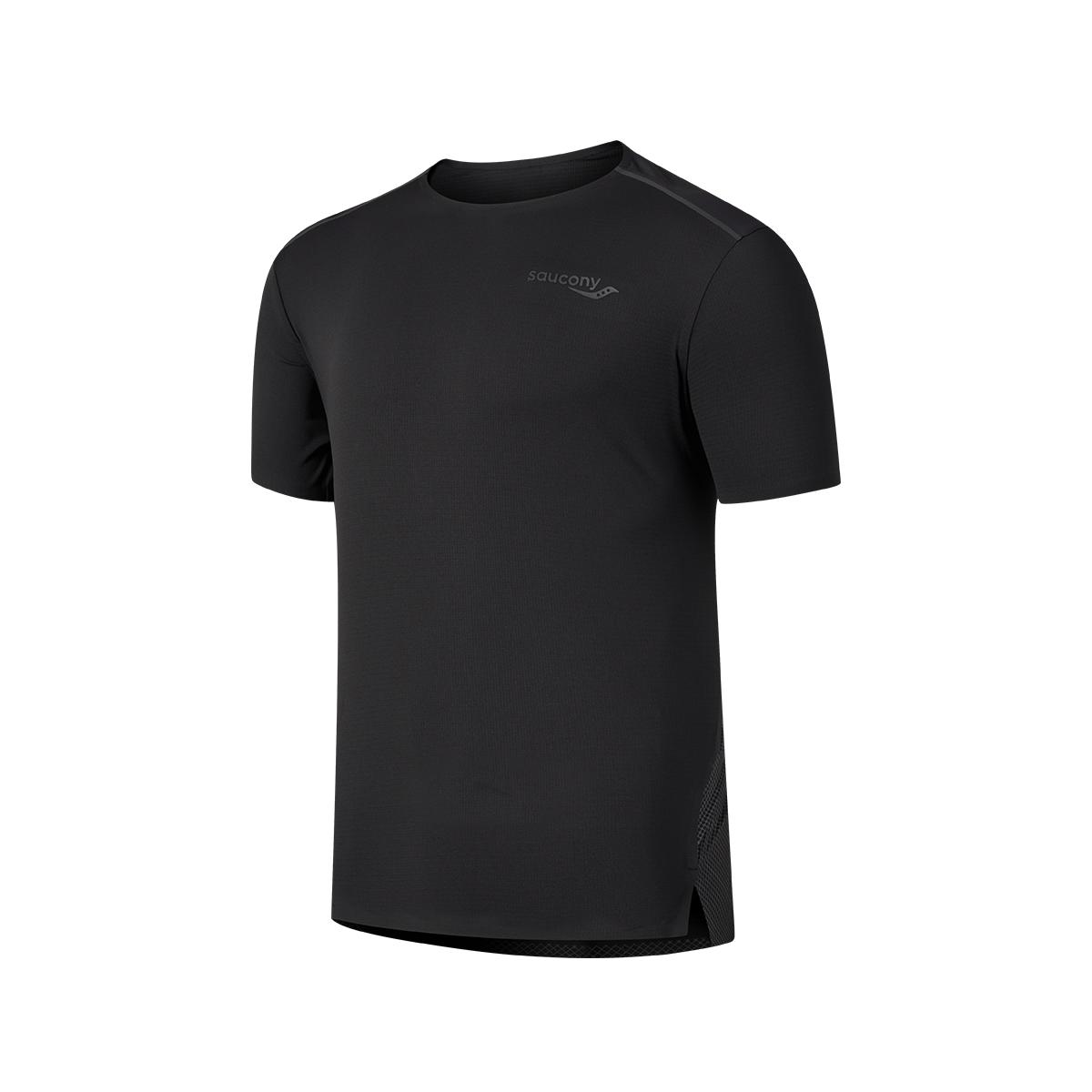 

Saucony Quick-Dry Short Sleeve T-Shirt Men Tops Black SC2249108A-BK01 L