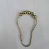 5 Bead Roller Shower Curtain Hooks Smooth Sliding Stainless Steel Construction Shower Rod Hook Bath Accessory