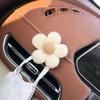 2PCS Sweet Flower Shaped Car Mini Hooks, Dashboard, Rear Seat Car Clothes Rack Storage, Headphone Charging Cable Storage