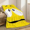 M&M's Throw Lightweight 240g Flannel Blanket Soft Skin-friendly for Summer Cooling