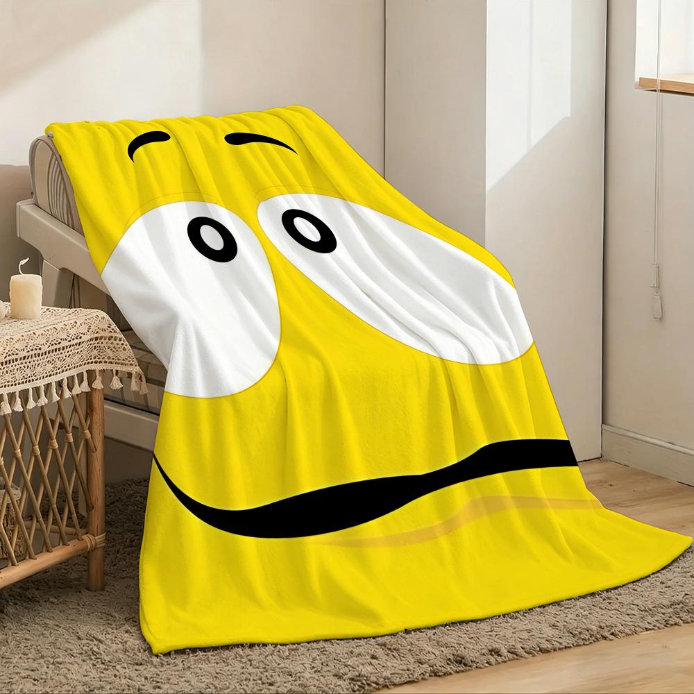 M&M's Throw Lightweight 240g Flannel Blanket Soft Skin-friendly for Summer Cooling