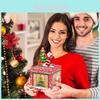 Weihnachten Santa Rotes Haus Thema Geschenkbox mit Spardose für Feiertags-Partydeko