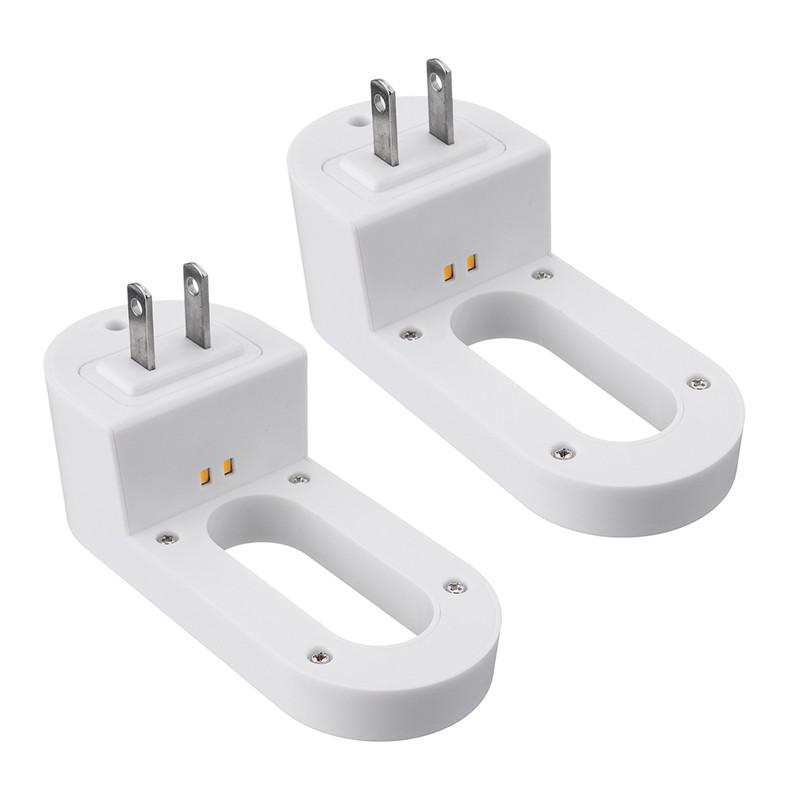 

2 шт. подключаемый ночник теплый белый светодиодный ночник датчик от заката до рассвета для спальни, ванной комнаты, кухни, коридора, лестницы, вилка европейского/американского стандарта US Plug