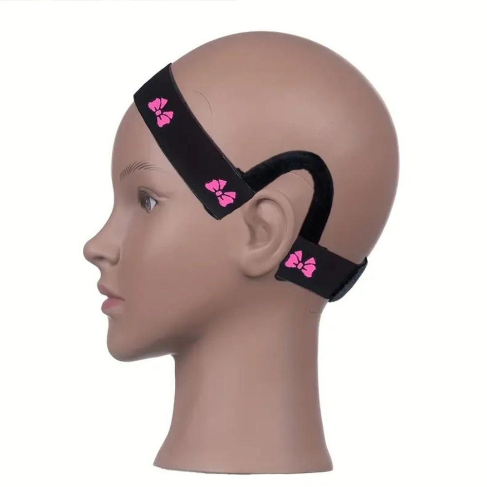 Adjustable Black Lace Wig Band Comfortable Wig Edges Wrap Ear Hanger Melting Band  for Lace Wigs