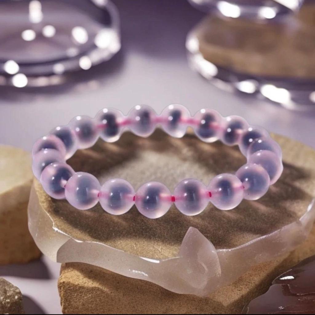 Bracelet de Perles en Agate Naturelle et Cristal Autrichien - Bijou Vintage Haut de Gamme pour Femme