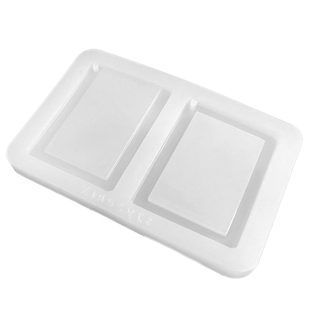Photo Frame Decoration Silicone Mold Card Sleeve Quicksand Epoxy Mold Resin Casting Pendant Mold Suitable for Diy Crafts