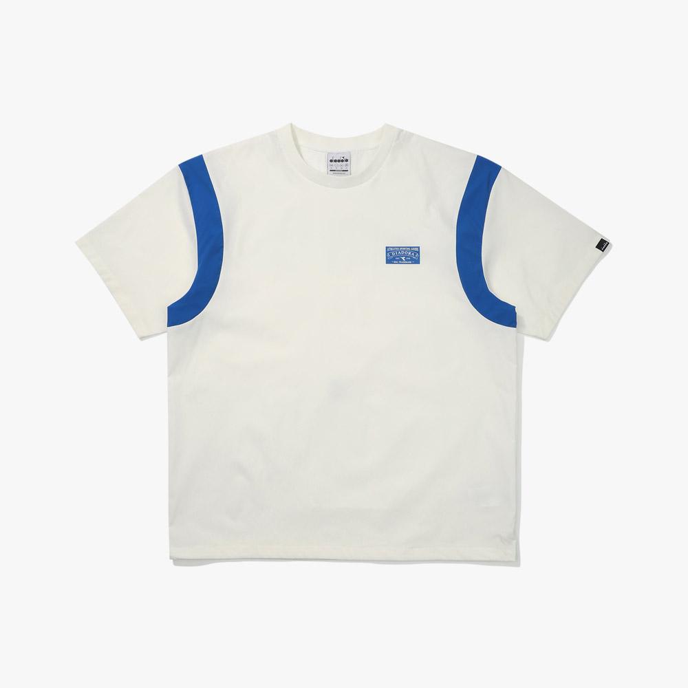 diadora Aqua Dune Stretch Woven Short Sleeve Piste White